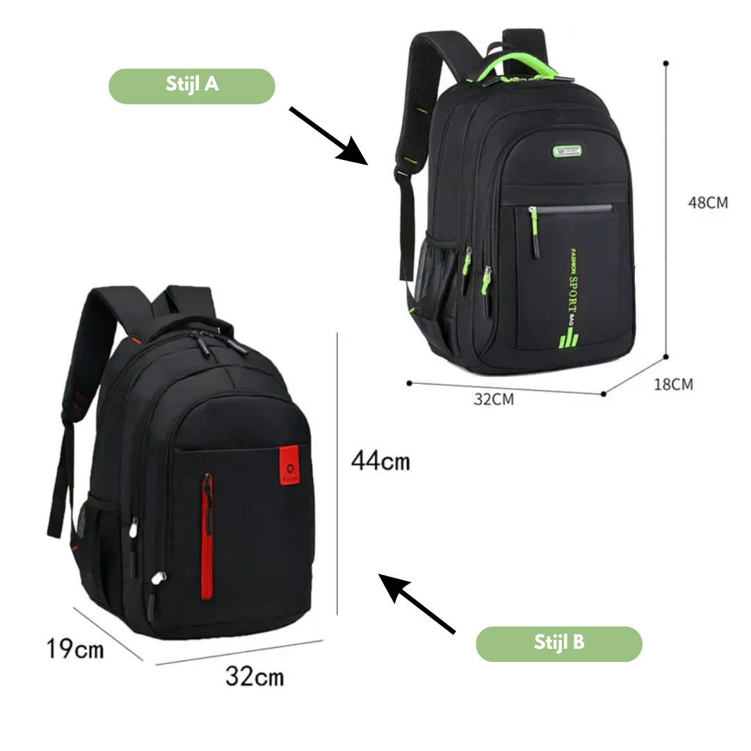 Stilvoller Nylon Rucksack mit Laptopfach & Tassel-Design