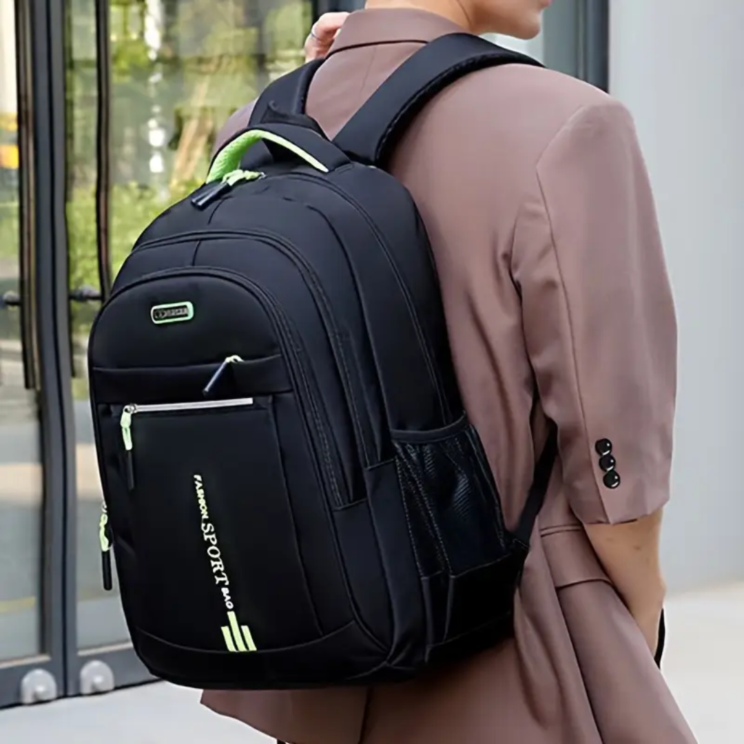 Stilvoller Nylon Rucksack mit Laptopfach & Tassel-Design 15L