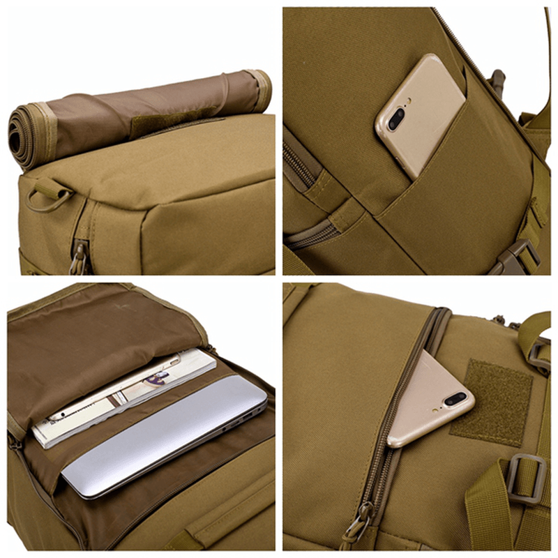 Multifunktionale wasserdichte 50L Armee-Reisetasche – robust & organisiert