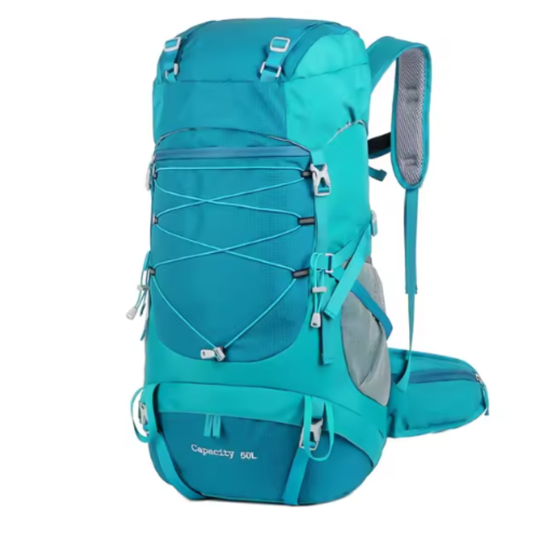 50L Trekkingrucksack – Leichter Outdoor-Rucksack mit Regenhülle