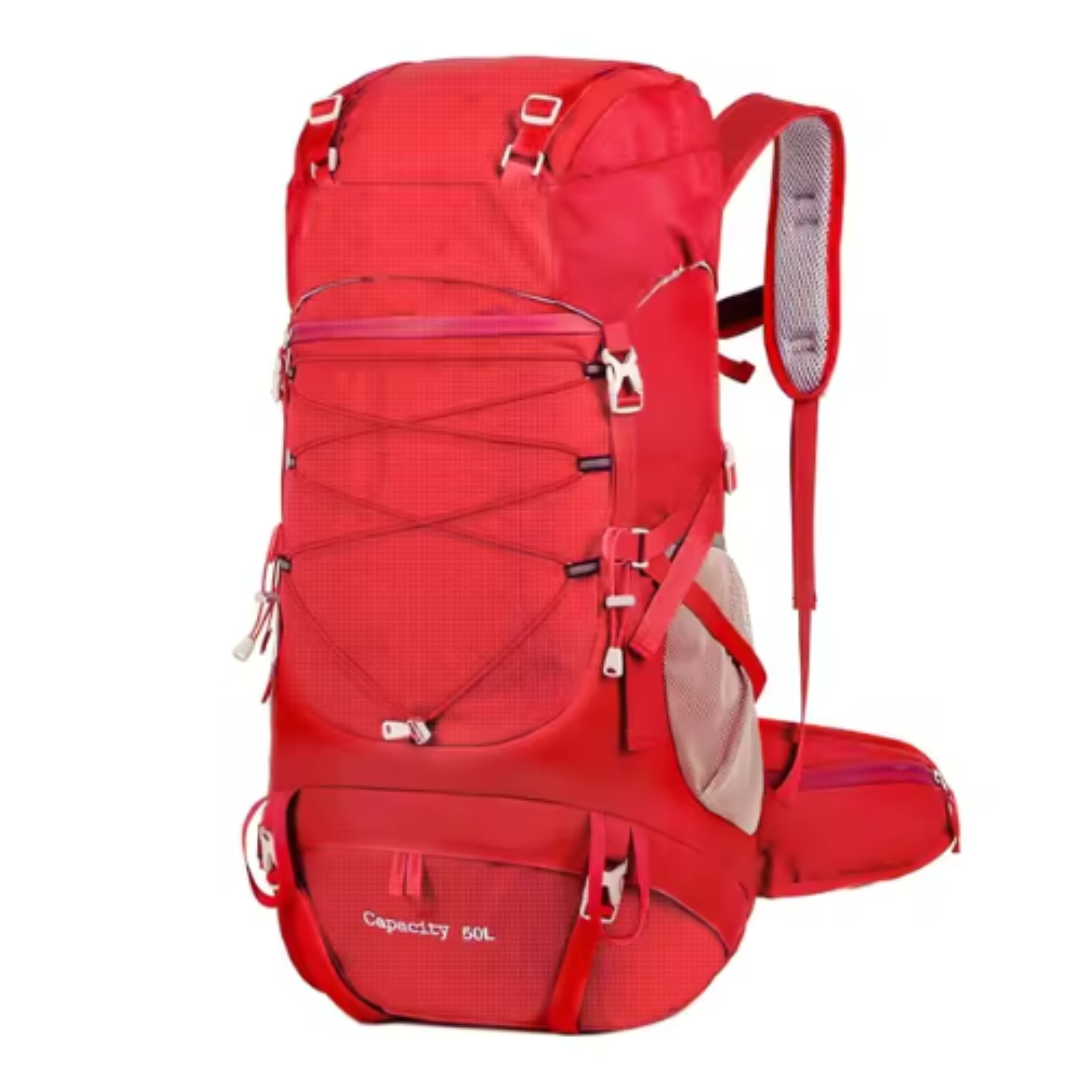 50L Trekkingrucksack – Leichter Outdoor-Rucksack mit Regenhülle