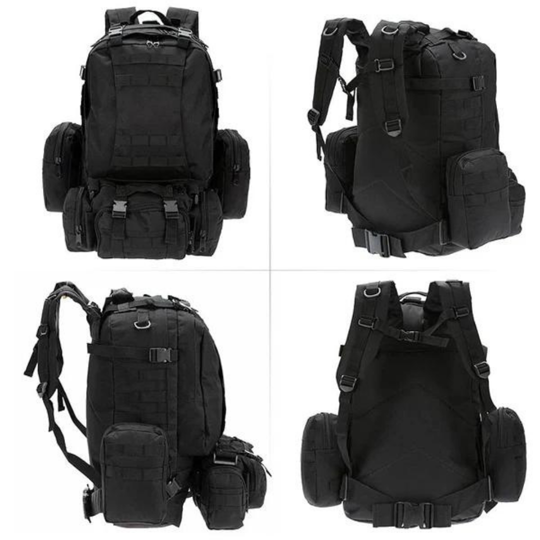 Wanderrucksack 55L – Taktischer Outdoor Rucksack mit Modularsystem