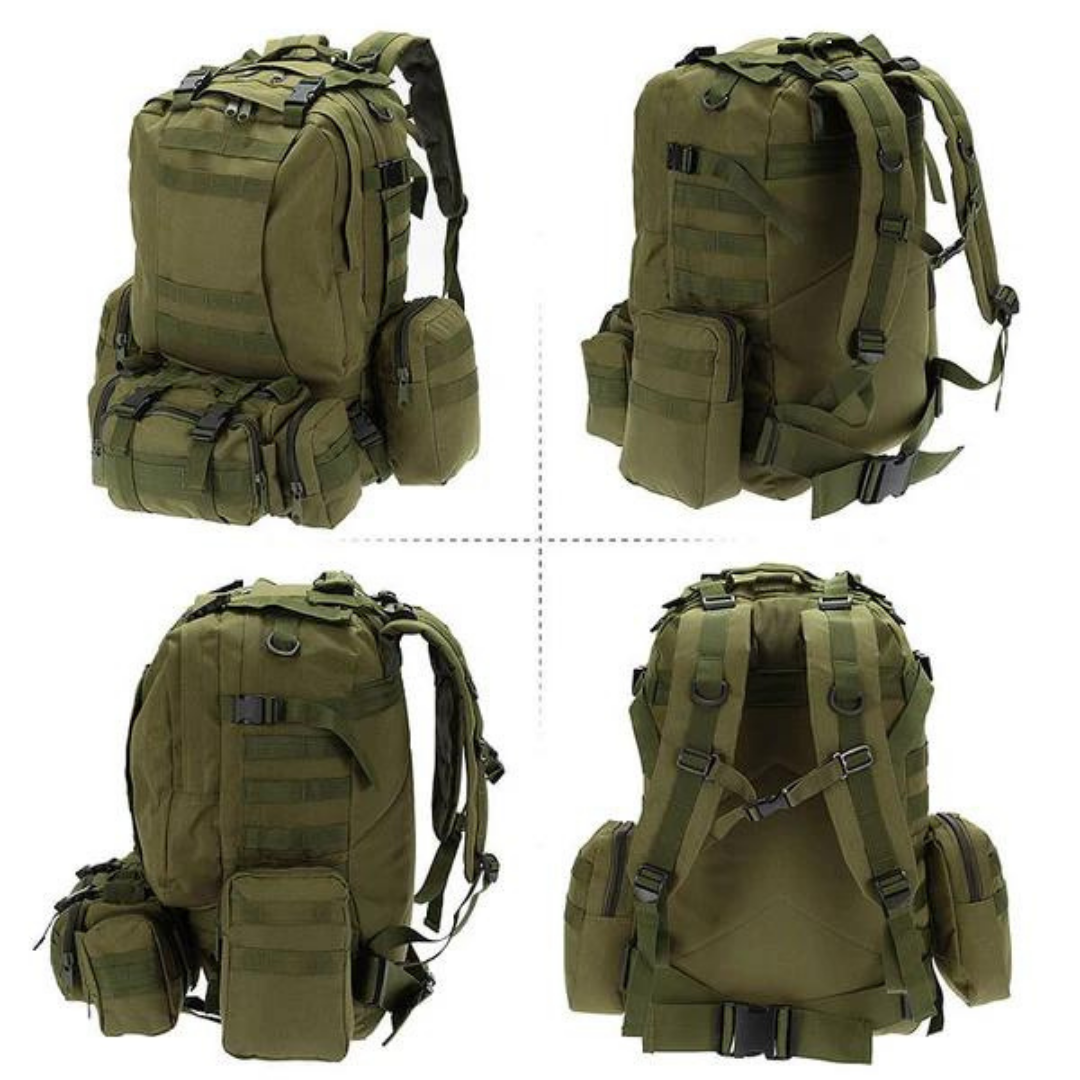Wanderrucksack 55L – Taktischer Outdoor Rucksack mit Modularsystem