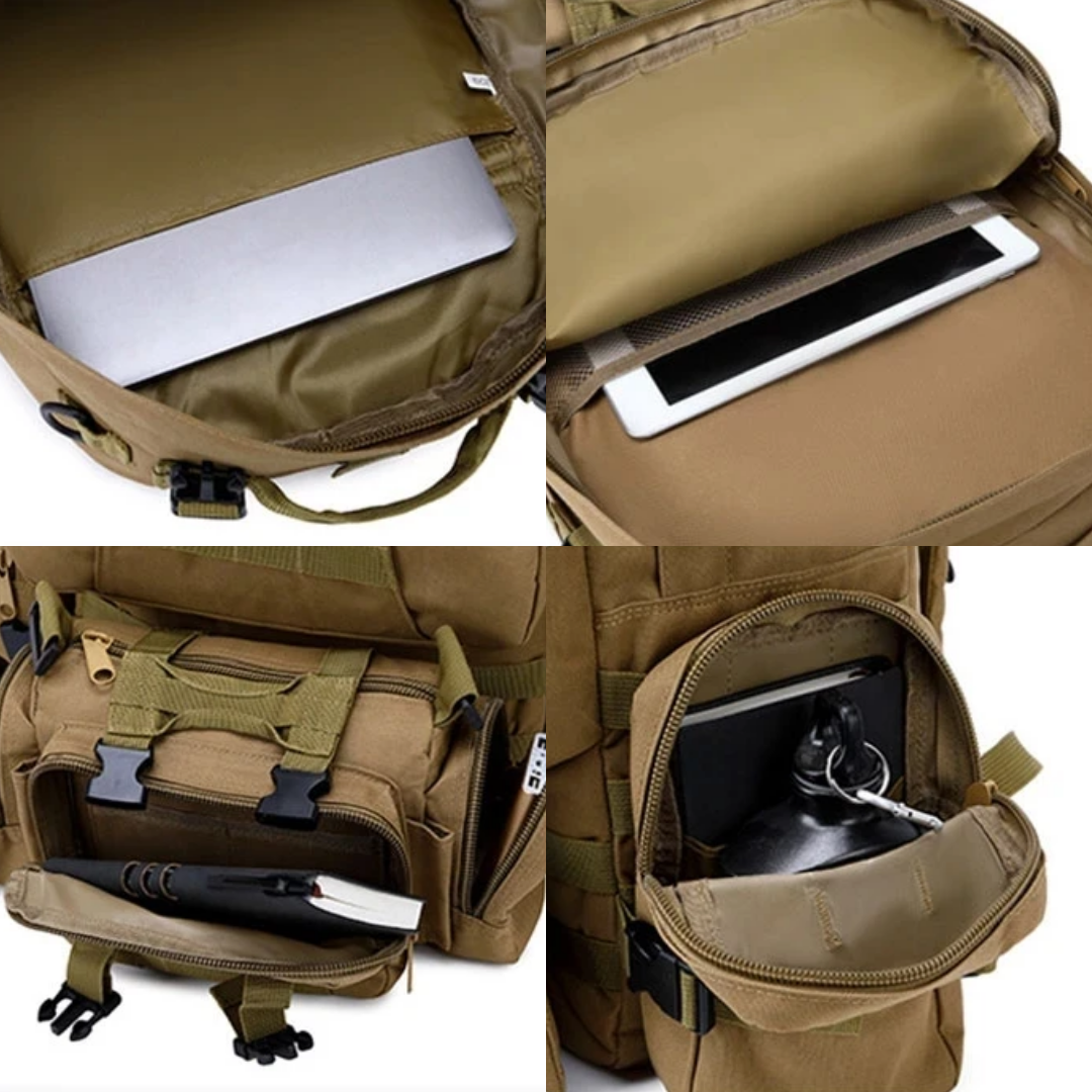 Wanderrucksack 55L – Taktischer Outdoor Rucksack mit Modularsystem