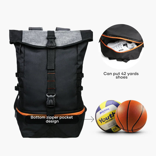 Basketball-Tasche 35L – mit Ballfach, Schuhfach & viel Stauraum