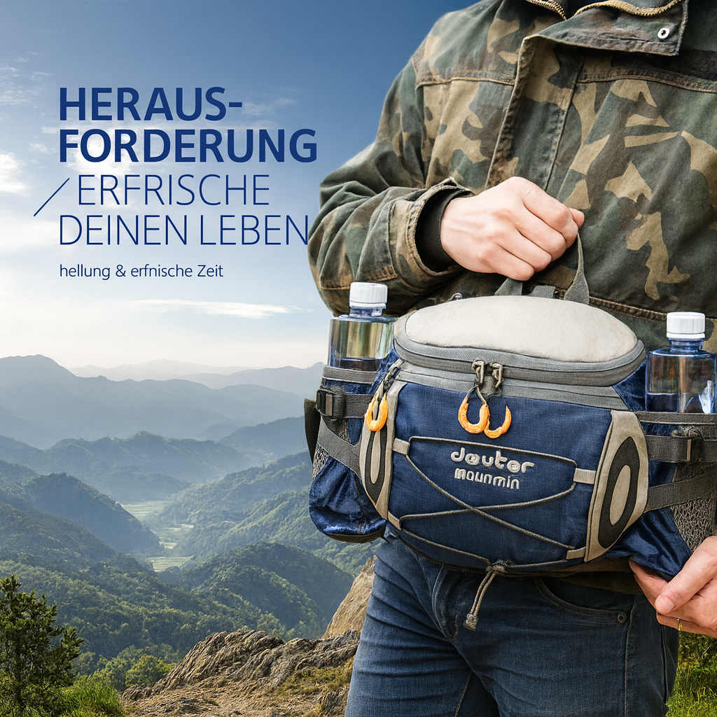 Wasserfeste Gürteltasche 8L – Robust, praktisch & vielseitig
