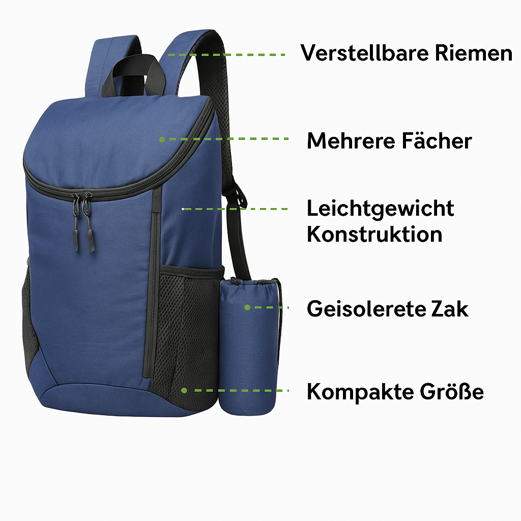 Leichter faltbarer Rucksack – 23L Tagesrucksack für Reisen & Alltag