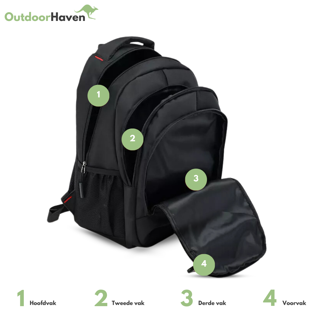 Stilvoller Nylon Rucksack mit Laptopfach & Tassel-Design