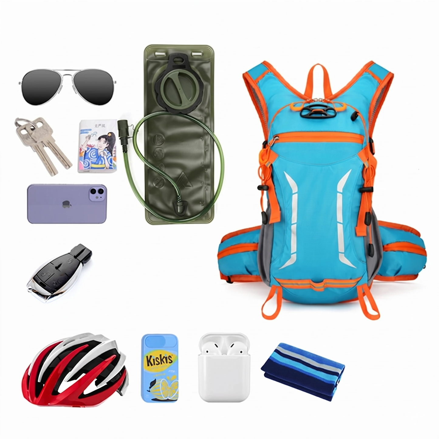 Fahrradrucksack 20L – Leicht mit Trinksystem & Reflektoren