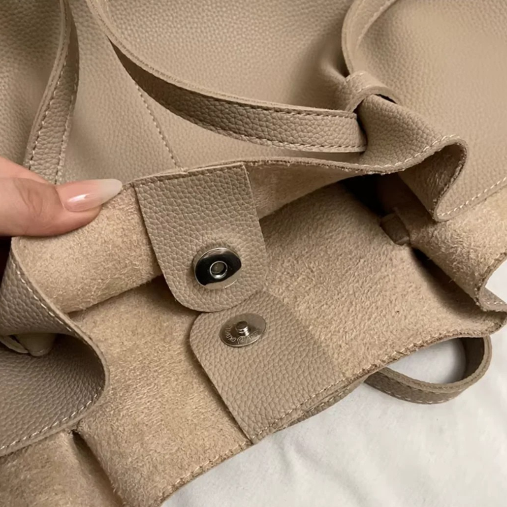 Premium vegane Ledertasche Damen 12L – stilvoll, geräumig und zeitlos