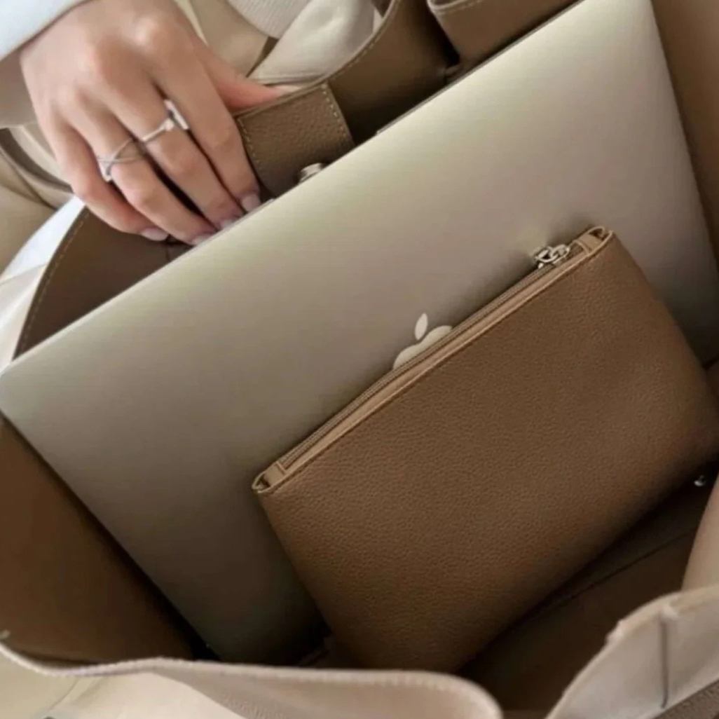 Premium vegane Ledertasche Damen 12L – stilvoll, geräumig und zeitlos