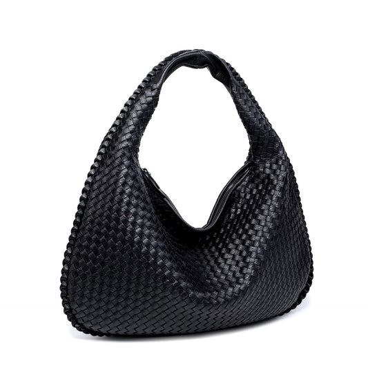 Geflochtene Leder Handtasche – Perfekt für Freizeit & Büro