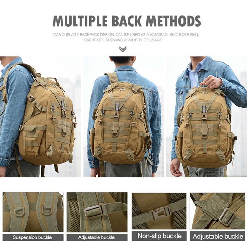40L Taktischer Rucksack – Wasserdichter Militär-Rucksack für Outdoor-Abenteuer