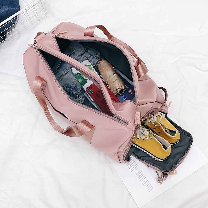 Wasserdichte Sporttasche Damen mit Schuhfach – Stylisch & Praktisch