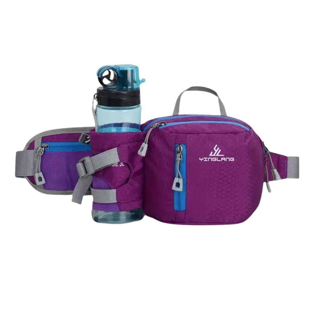 Leichte & robuste Gürteltasche mit Trinkflaschenhalter – 800D Oxford