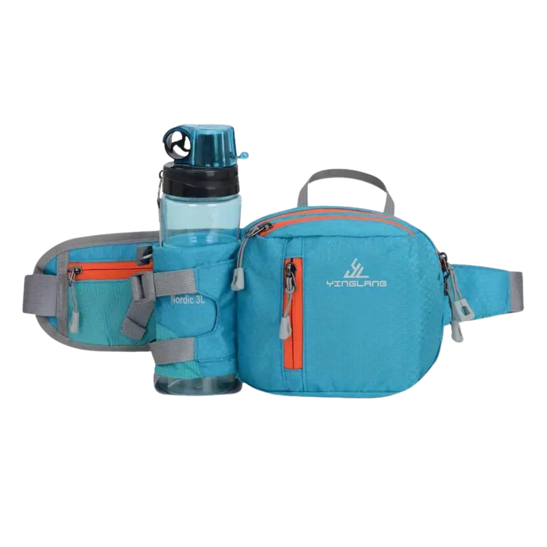 Leichte & robuste Gürteltasche mit Trinkflaschenhalter – 800D Oxford