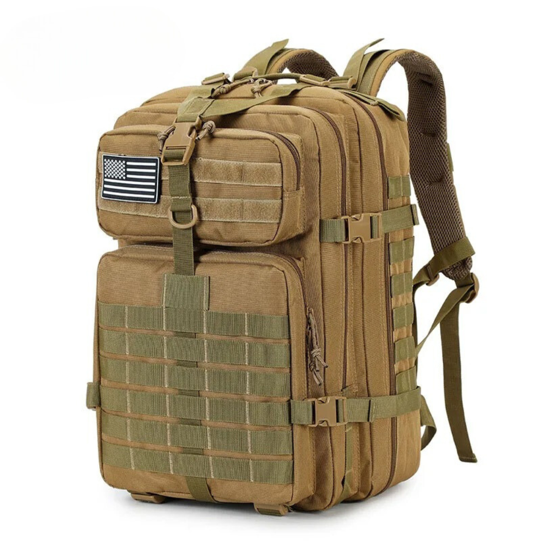 Robuster Notfallrucksack – 50L, wasserdicht & MOLLE-kompatibel