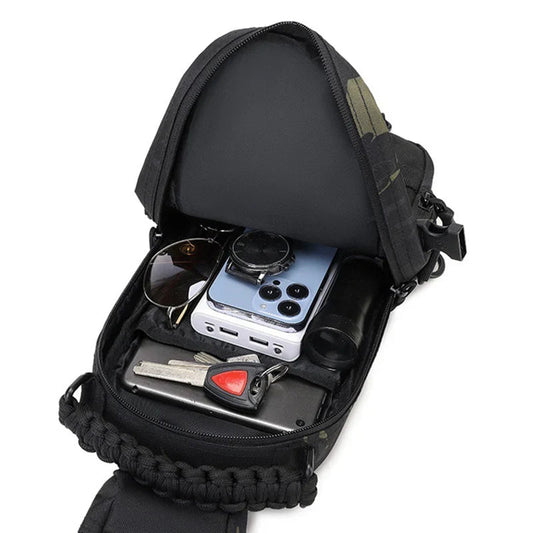 Herren Brusttasche Tactical 4L – MOLLE, Tablet-Fach & Multi-Pockets