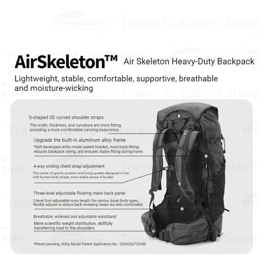 Dyneema Rucksack 45L – MOBI GARDEN Phantom Pro | Ultraleicht
