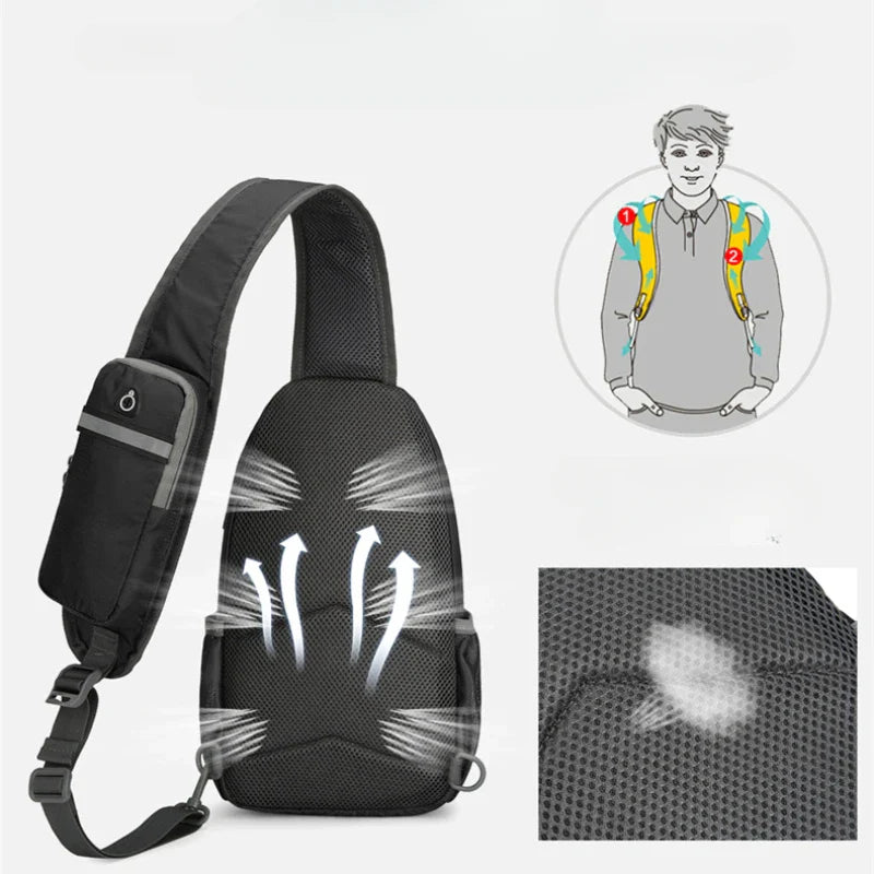 Schulterrucksack Anti-Diebstahl – wasserdicht & RFID-geschützt