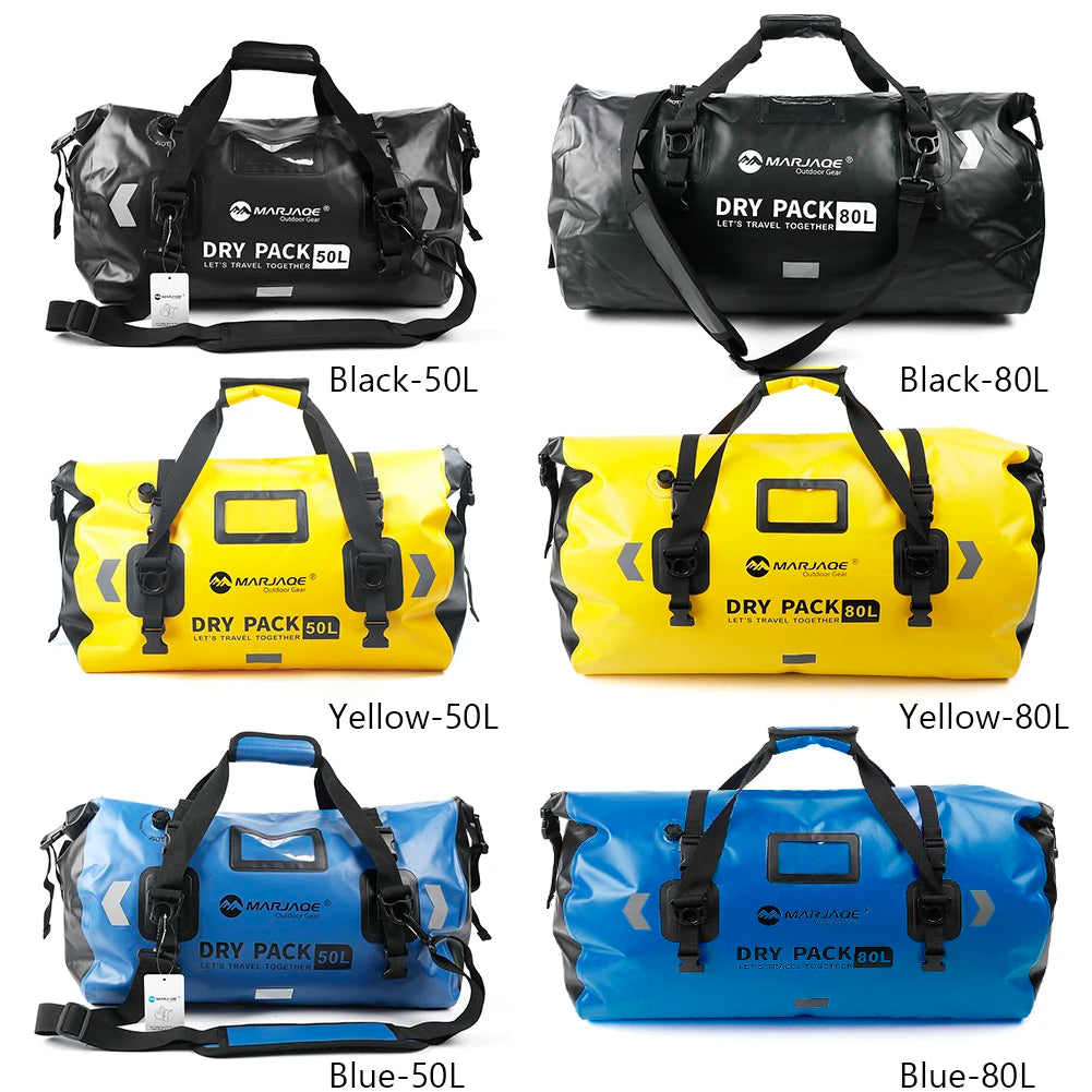 Motorradgepäcktasche wasserdicht 50L/80L – IPX6 Motorradhecktasche