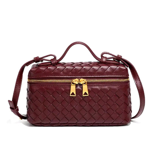Geflochtene Handtasche aus Veganem Leder – Elegant & Vielseitig für Jeden Anlass