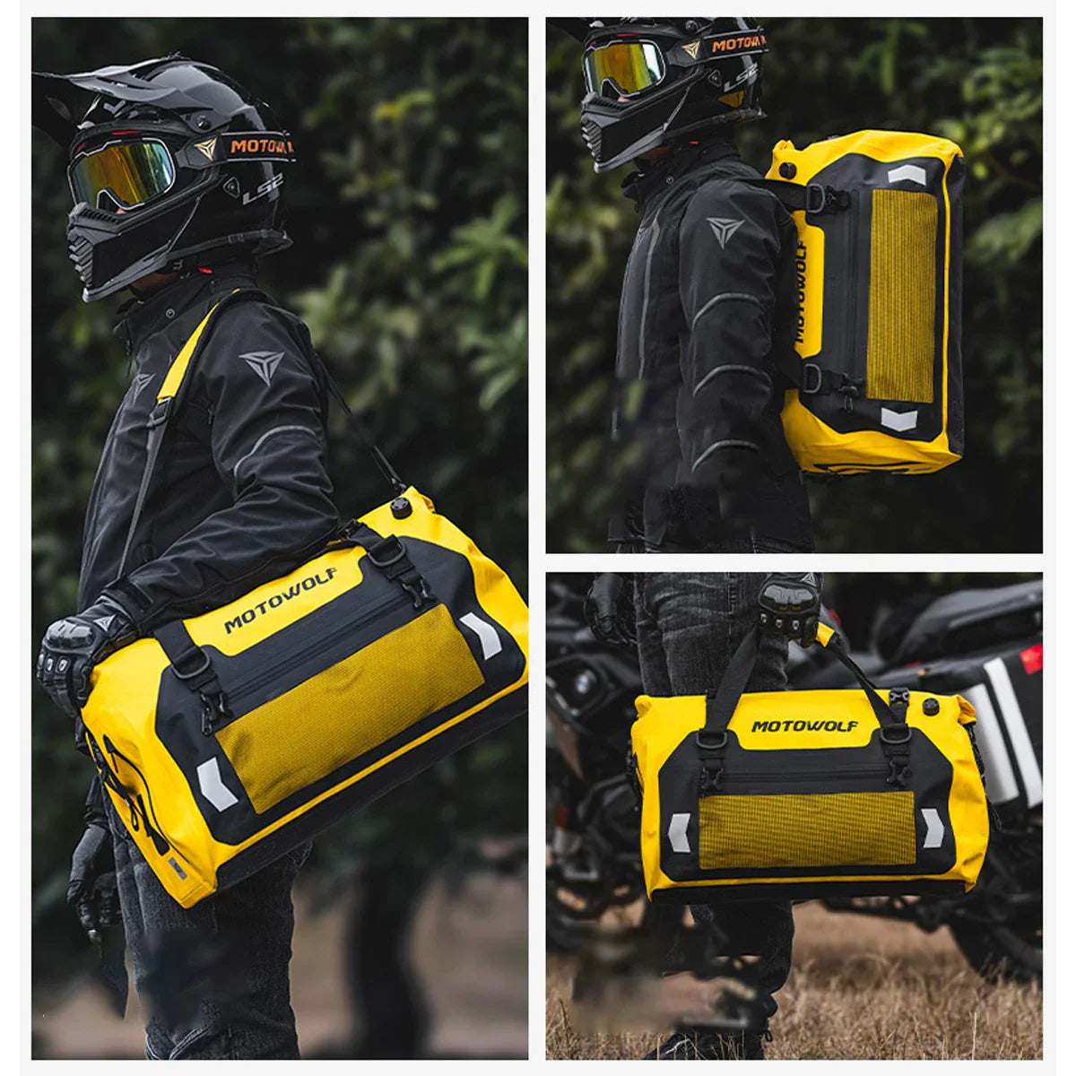 Motorradgepäcktasche wasserdicht – 40L/66L/90L Motorradhecktasche