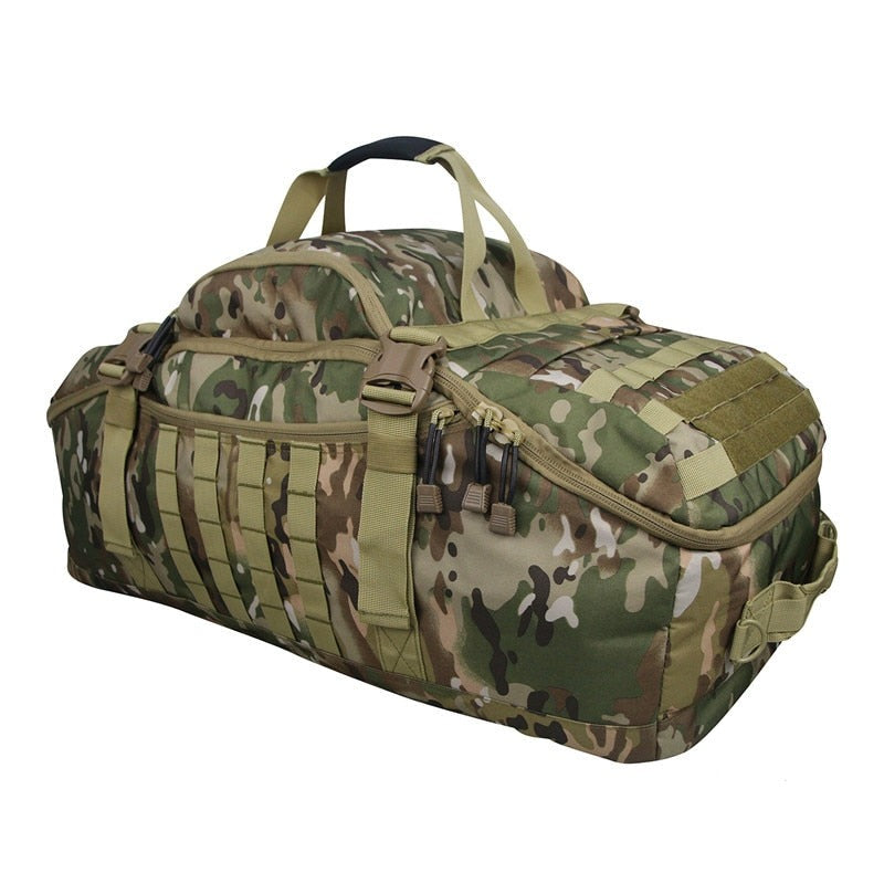 Robuste Reisetasche 3-in-1 mit MOLLE-System für Outdoor & Sport