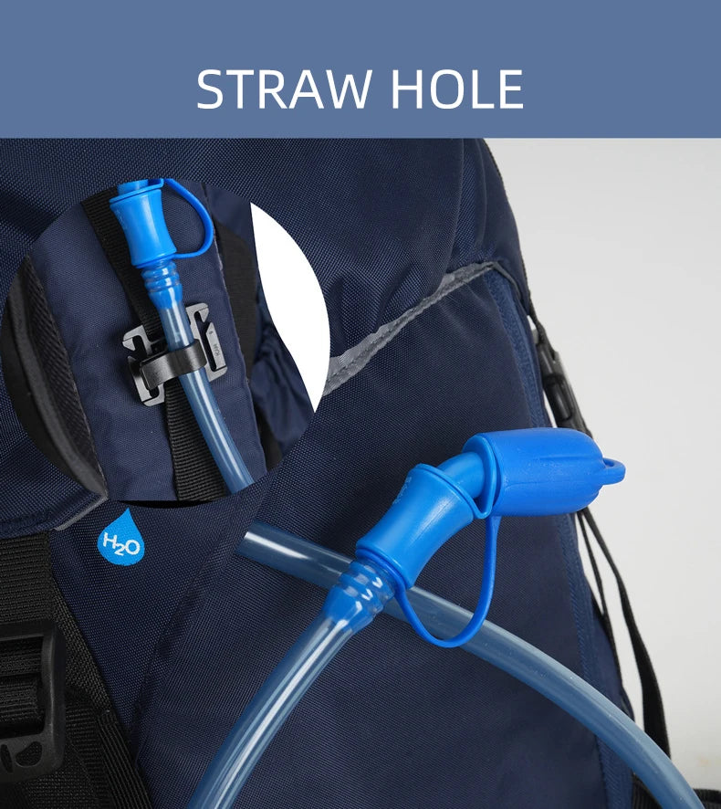 Wanderrucksack 60L wasserdicht – leicht & mit Regenhülle
