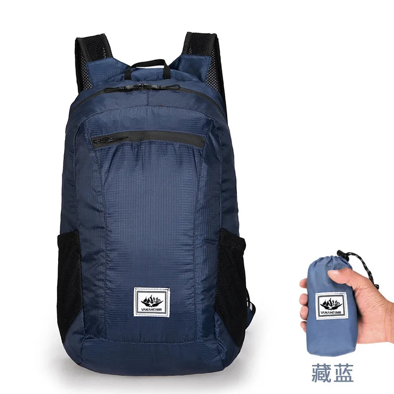 Faltbarer Rucksack 18L – Ultraleicht & Wasserdicht für Outdoor