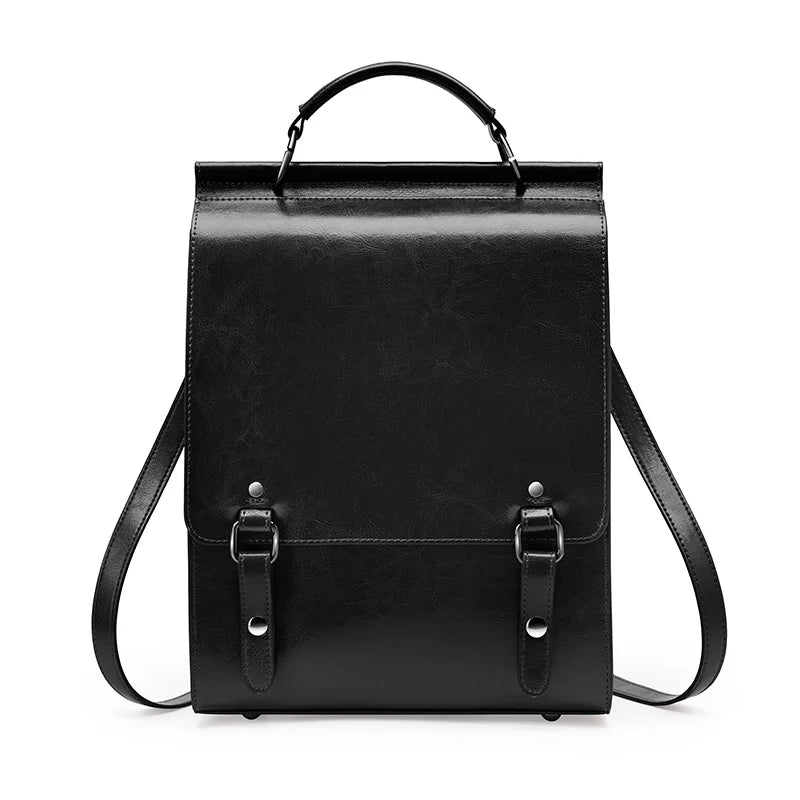 Elegante Damen Umhängetasche aus Rindsleder mit Reißverschluss