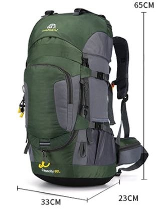 60L Wanderrucksack wasserdicht – Outdoor Rucksack für Trekking