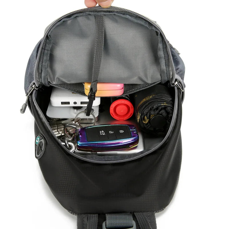 Schulterrucksack Anti-Diebstahl – wasserdicht & RFID-geschützt