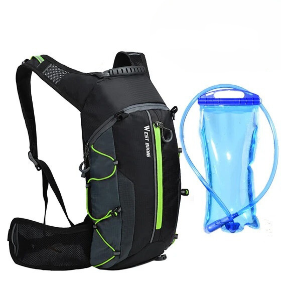 Leichter Fahrradrucksack mit Belüftung 10L & Trinksystem