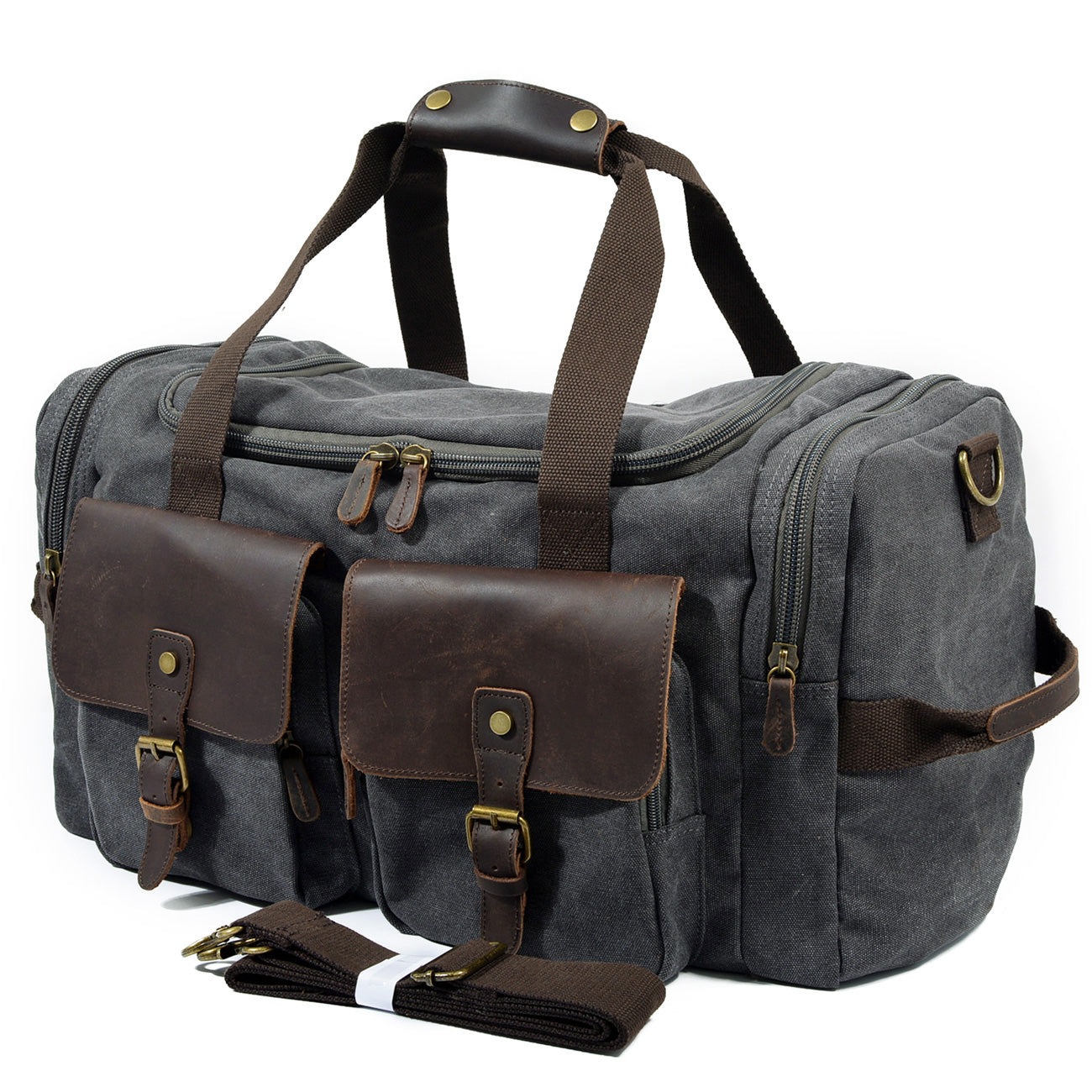 Wochenendtasche Herren – Vintage Reisetasche aus Canvas & Leder