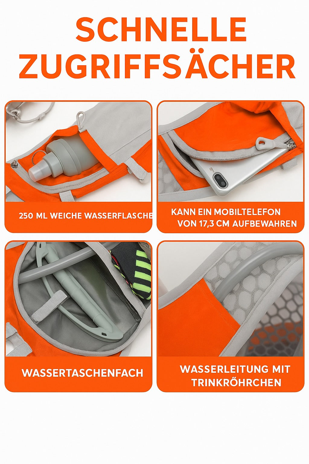 Laufweste Rucksackkönig mit Trinksystem – leicht & wasserabweisend