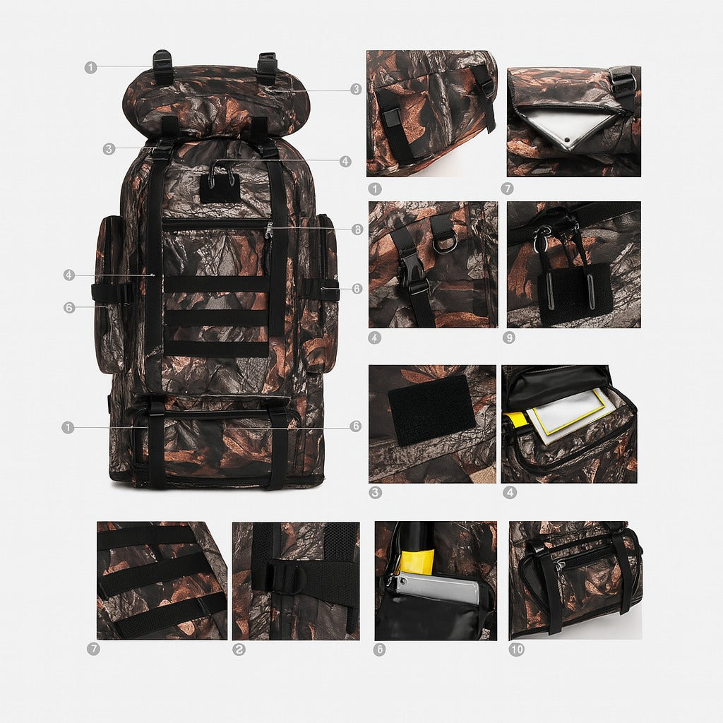 Rucksack 100L Ultralight Tactical – robust, wasserdicht & leicht