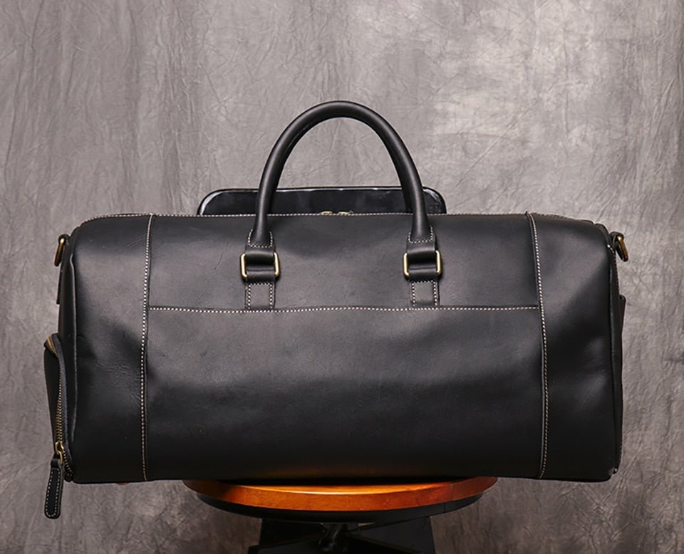 Weekender Leder Herren – Büffelleder Reisetasche mit Schuhfach
