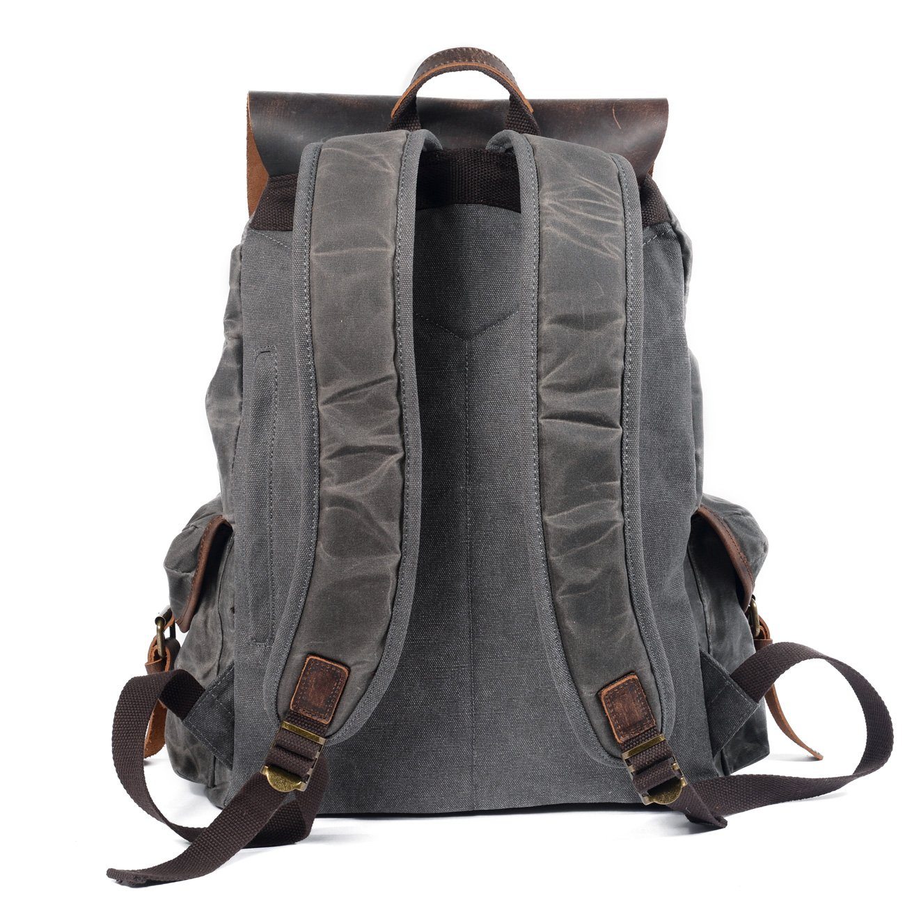 Vintage Rucksack Herren aus Canvas & Leder – Retro & Robust