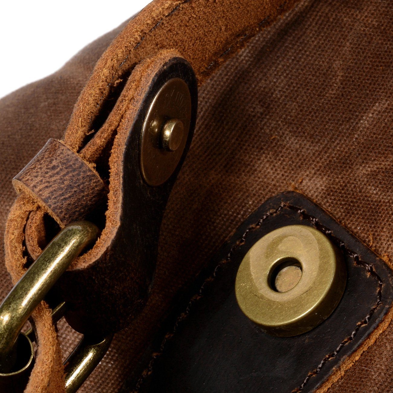 Vintage Rucksack Herren aus Canvas & Leder – Retro & Robust
