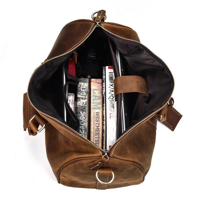 Weekender Leder – Vintage Reisetasche aus echtem Rindsleder