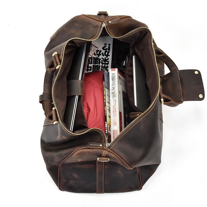Weekender Leder – Vintage Reisetasche aus echtem Rindsleder