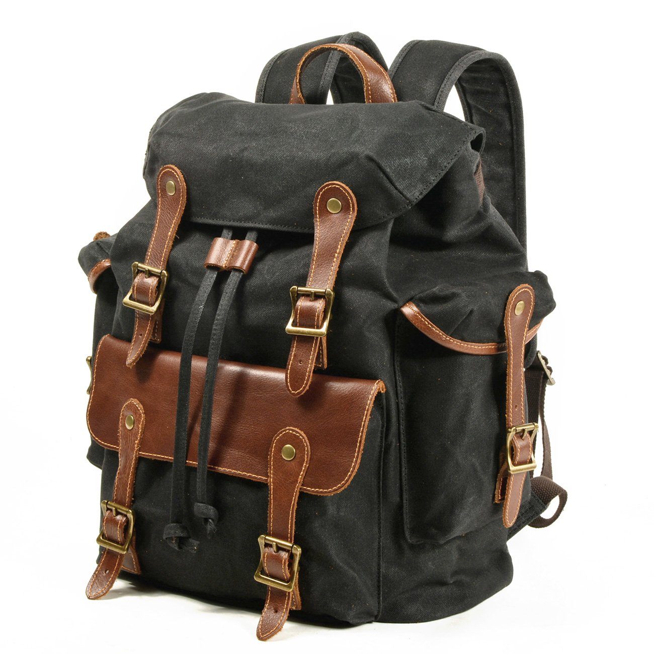 Vintage Canvas Rucksack für Damen & Herren – 30L Wanderrucksack