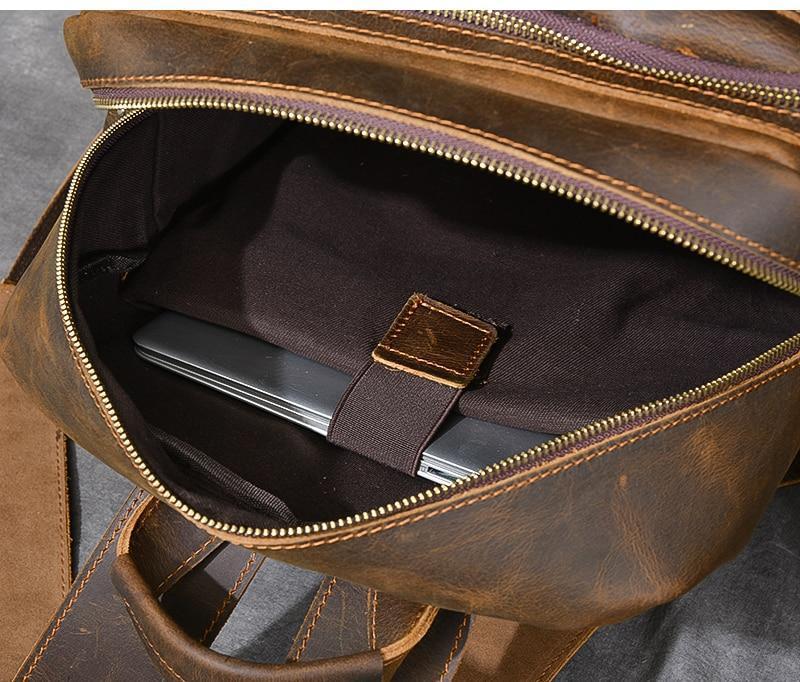 Brauner Lederrucksack im Vintage-Stil – Robust & Zeitlos