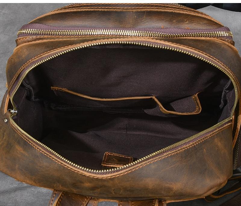 Brauner Lederrucksack im Vintage-Stil – Robust & Zeitlos