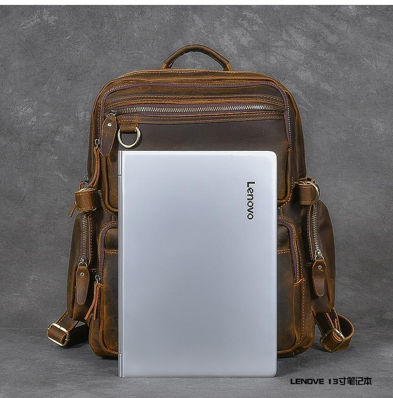 Brauner Lederrucksack im Vintage-Stil – Robust & Zeitlos