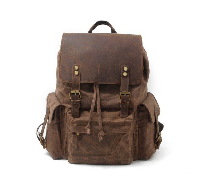 Vintage Rucksack Herren – Canvas & Leder Rucksack mit Stil & Komfort