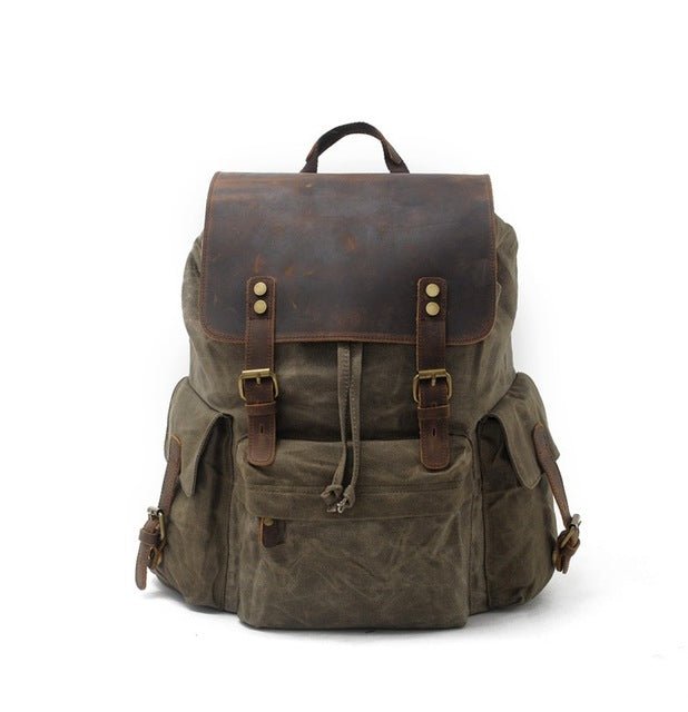 Vintage Rucksack Herren – Canvas & Leder Rucksack mit Stil & Komfort