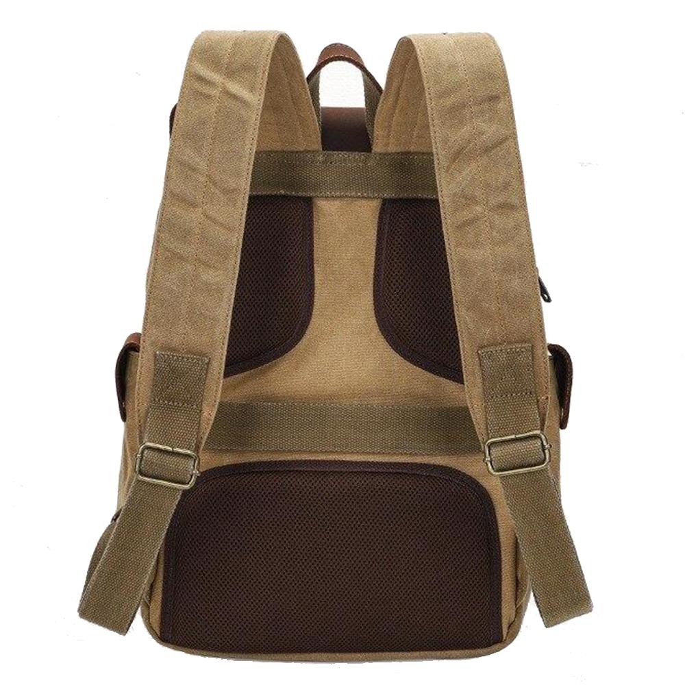 Kamerarucksack – Vintage DSLR-Rucksack aus Canvas & Leder