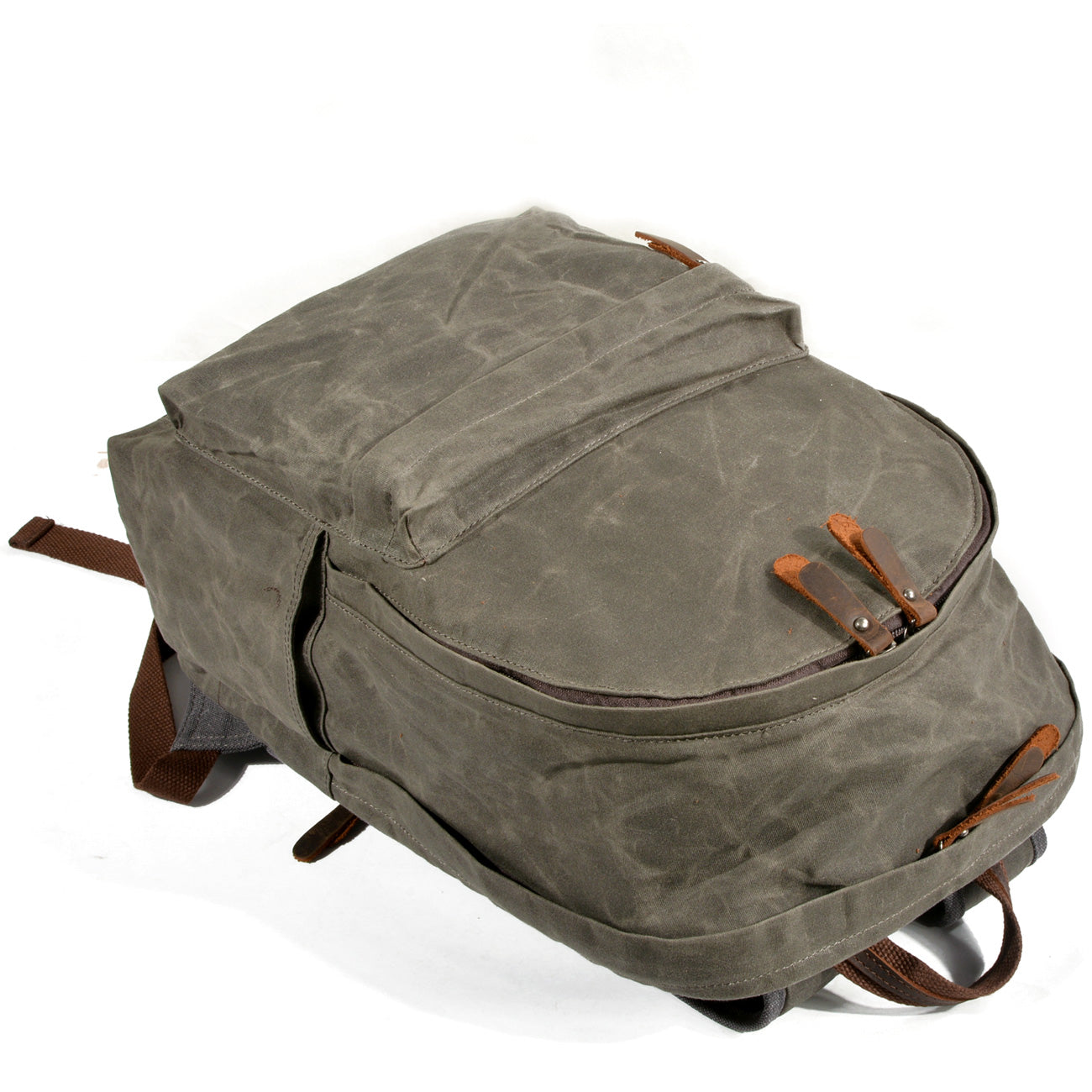 Buchtasche – Vintage Rucksack aus Canvas & Leder für Alltag & Reise